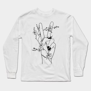 For the Love of Peace and Flowers Long Sleeve T-Shirt